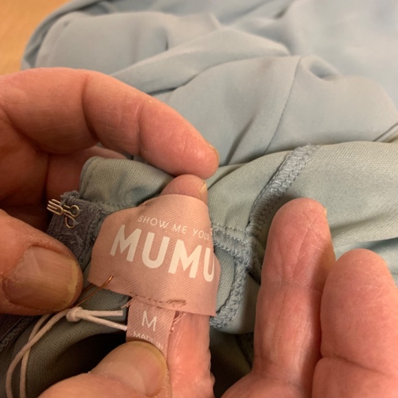 MUMU gown SZ M green prom formal event wedding bridesmaids maxi elegant NWT - Picture 5 of 8